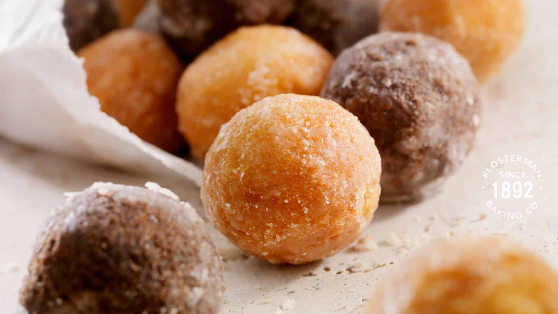 Chocolate and Plain Glazed Donut Holes